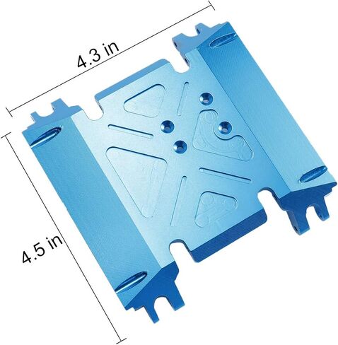 Aluminum Transmission Skid Plate Center Gearbox Mount for Axial Wraith 90018 1/10 RC Crawler Car (Black) in Kuwait