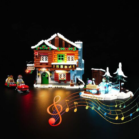 DALDED LED Lighting Kit for Lego Icons Alpine Lodge, LED Light Compatible with Lego 10325 Building Block Models (Music Version) in Kuwait