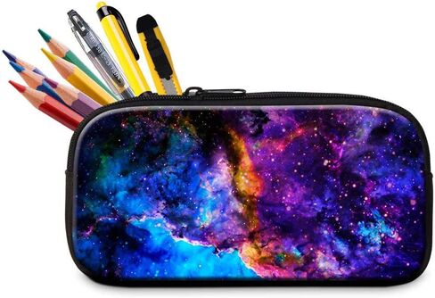 School Pencil Case Galaxy Pencil Bag for Students Adult Office Pen Bag Zipper Pencil Box in Kuwait