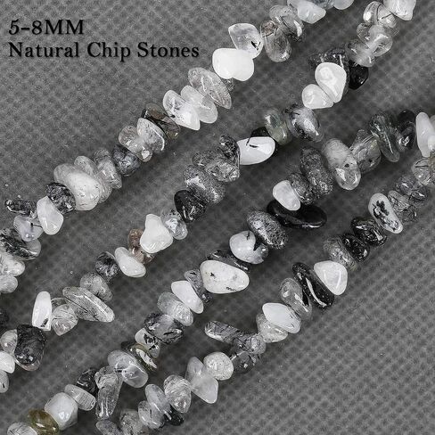 456 PCs Natural Chip Stone Beads, 5-8mm Irregular Multicolor Gemstones Loose Crystal Healing Green Aventurine Rocks with Hole for Jewelry Making DIY Crafts in Kuwait