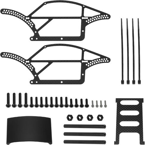1/18 RC Crawler Lightweight Carbon Fiber Frame Rail TRX4M Carbon Fiber Comp Chassis Kit for 1/18 RC Rock Crawler Car TRX4M Defender Bronco TRX4M Upgrades in Saudi Arabia