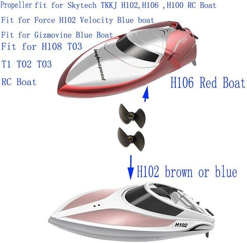 دعائم المروحة H102 عبوة من قطعتين من بلوميكي لقارب H120 TKKJ H100 H102 H106 H108 RC Boat H102 الدعائم in Saudi Arabia