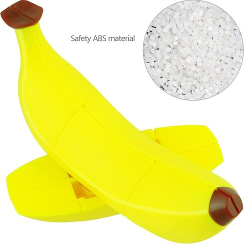 مكعب سحري 3×3 بتصميم فاكهة الموز 1:1، مكعب سرعة سحري واقعي لتعلم الفاكهة على شكل خاص in Kuwait