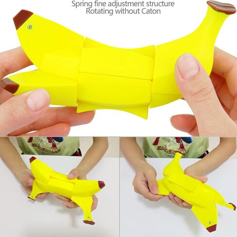 مكعب سحري 3×3 بتصميم فاكهة الموز 1:1، مكعب سرعة سحري واقعي لتعلم الفاكهة على شكل خاص in Kuwait