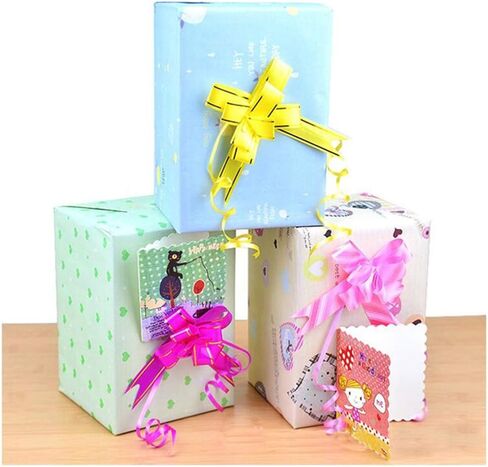 HugeDE ccHuDE 100 Pcs Pull Bows Gift Knot Ribbon Present Wrapping Bows Basket Pull Bows for Festivals in Kuwait