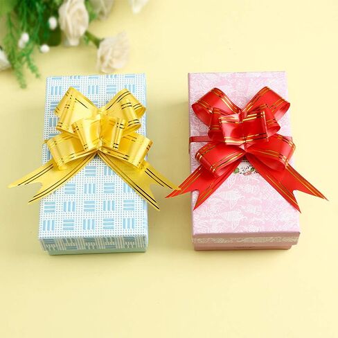 HugeDE ccHuDE 100 Pcs Pull Bows Gift Knot Ribbon Present Wrapping Bows Basket Pull Bows for Festivals in Kuwait