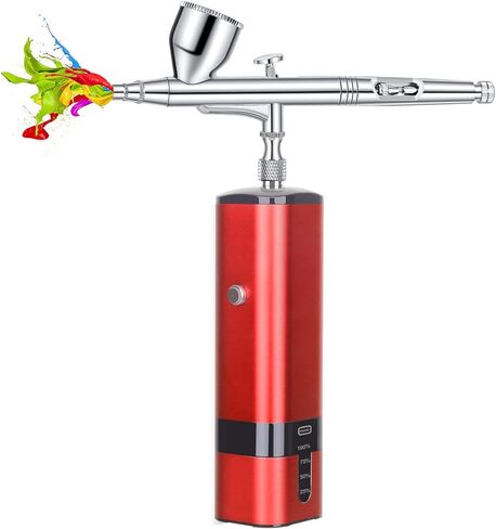 مجموعة فرش البخاخة اللاسلكية من آي بيوتي مع ضاغط محمول وإبرة إضافية لفنون وحرف مكياج الحلاق وتجميل الأظافر in Kuwait