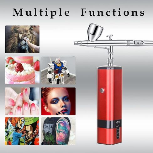 مجموعة فرش البخاخة اللاسلكية من آي بيوتي مع ضاغط محمول وإبرة إضافية لفنون وحرف مكياج الحلاق وتجميل الأظافر in Kuwait