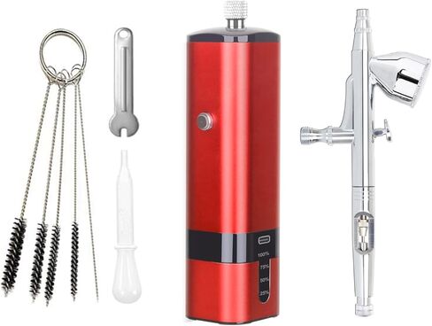 مجموعة فرش البخاخة اللاسلكية من آي بيوتي مع ضاغط محمول وإبرة إضافية لفنون وحرف مكياج الحلاق وتجميل الأظافر in Kuwait