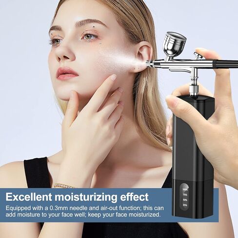 Avhrit Cordless Airbrush with 2 Battery, 32PSI Portable Airbrush Kit with Compressor, Dual-Action Cordless Airbrush for Painting, Makeup, Nail, Model in Kuwait