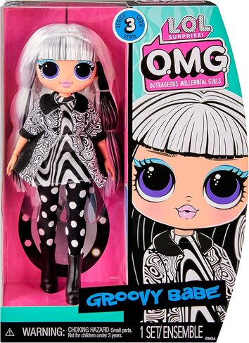 L.O.L. Surprise! O.M.G. Groovy Babe Fashion Doll with Multiple Surprises and Fabulous Accessories – Great Gift for Kids Ages 4+ in Saudi Arabia