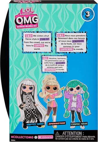 L.O.L. Surprise! O.M.G. Groovy Babe Fashion Doll with Multiple Surprises and Fabulous Accessories – Great Gift for Kids Ages 4+ in Saudi Arabia
