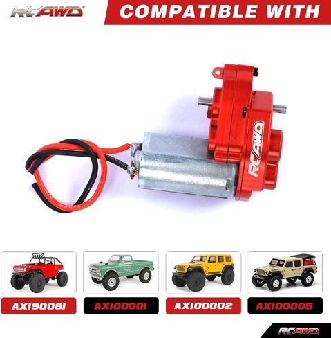 RCAWD 030 محرك ناعم 55T ناقل الحركة مُجمَّع لـ 1/24 Scx24 Deadbolt شيفروليه رانجلر جلاديتور برونكو زواحف ترقية أجزاء in Saudi Arabia