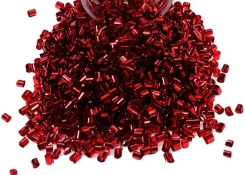 50 Gram Bingsu Beads Lightweight Soft Straw Tube Beads Crispy Bingsu Beads for Crunchy Slime Iridescent Straw Beads 3D Glitter for Slime (Blue) in Kuwait