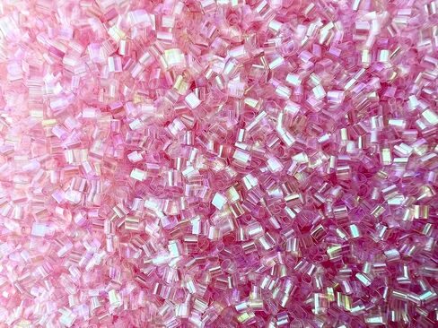 50 Gram Bingsu Beads Lightweight Soft Straw Tube Beads Crispy Bingsu Beads for Crunchy Slime Iridescent Straw Beads 3D Glitter for Slime (Blue) in Kuwait