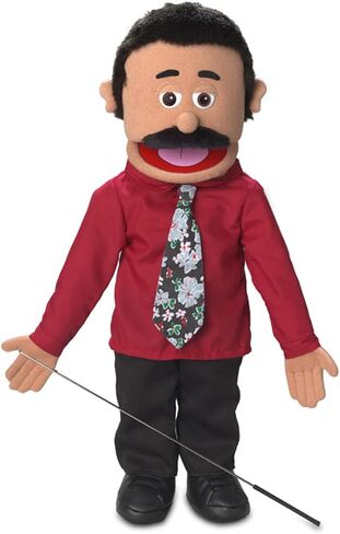 25" Carlos, Hispanic Dad/Businessman, Full Body, Ventriloquist Style Puppet in Saudi Arabia