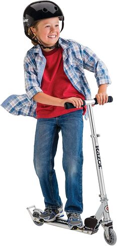 Razor A2 Kick Scooter for Kids – Wheelie Bar, Foldable, Lightweight, Front Vibration Reducing System, Adjustable Height Handlebars in Saudi Arabia