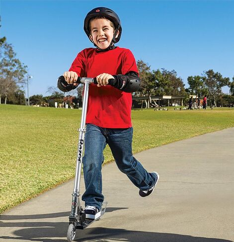 Razor A2 Kick Scooter for Kids – Wheelie Bar, Foldable, Lightweight, Front Vibration Reducing System, Adjustable Height Handlebars in Saudi Arabia