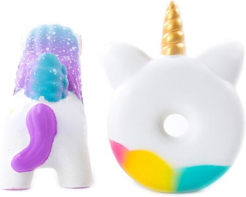 AILIMY Squishies 2 قطعة يونيكورن دونات غالاكسي يونيكورن اسفنجي بطيء ارتفاع جامبو Kawaii لعب للأطفال in Kuwait