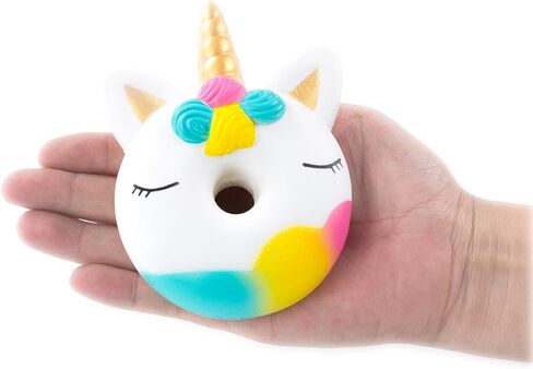 AILIMY Squishies 2 قطعة يونيكورن دونات غالاكسي يونيكورن اسفنجي بطيء ارتفاع جامبو Kawaii لعب للأطفال in Kuwait