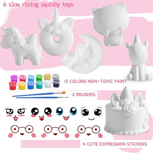 لعبة تلوين اسفنجية يمكنك صنعها بنفسك - قم بتزيين الالعاب الإسفنجية الخاصة بك - هدايا الفنون والحرف اليدوية للاطفال والاولاد والبنات - العاب تلوين اسفنجية ذاتية الصنع - العاب تخفيف التوتر بطيئة in Kuwait