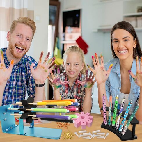 ملحق قلم تيرنر لامع من الإيبوكسي ، محول قلم إيبوكسي مع 24 أوتاد ، 24 كم ، 24 مقبس وحامل قلم لأنابيب بولي فينيل كلوريد 1.9 سم لحمل الأقلام ، محول حامل أقلام تيرنر ايبوكسي لقلم DIY in Kuwait