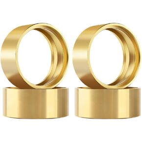110g/pc Brass 1.9 Beadlock Wheels Internal Ring Clamp Ring Fit 1.9" Wheel Rim RC Wheel Counterweight for 1/10 TRX4 TRX6 Axial SCX10 Capra Redcat GEN7 GEN8 VS4-10 RC Crawler (4Pcs Black) in Saudi Arabia