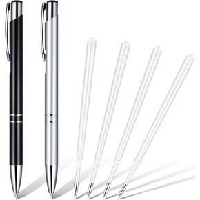 Zonon Air Release Pen Pin Pen Craft Vinyl Weeding Tools Air Release Weeding Tool Stainless Steel Point Retractable Weeding Tools with Refills