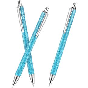 Epakh 3 Pieces Weeding Pen Vinyl Pen Pin Weeding Tool Retractable Pin Pen Fine Point Weeding Pin Pen Glitter Metal Vinyl Air Release Installation for DIY Craft