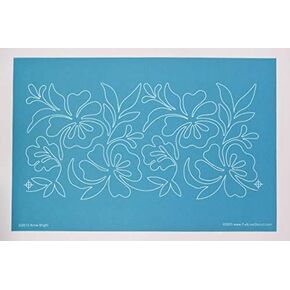 استنسل كامل الخط - أشياء متفتحة - استنسل من الحافة إلى الحافة، قالب خط مستمر لخياطة اللحف ذات الحركة الحرة، خياطة اللحف المنزلية، خياطة اللحف اليدوية، خياطة اللحف ذات الذراع الطويلة (60005) in Kuwait