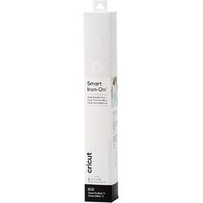 Cricut Smart Iron On (13in x 3ft, Glitter White) for Explore 3 and Maker 3 - Matless Cutting for Long cuts up to 12ft in Saudi Arabia