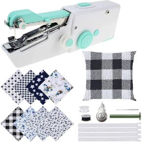 مجموعة أدوات الخياطة المحمولة للمبتدئين، تتضمن 8 قطع مقاس 20 بوصة × 20 بوصة/50 × 50 سم من أوراق النسيج القطني لوسادة الوسادة، محمولة، سهلة الاستخدام مع التعليمات، مستلزمات الأسرة in Kuwait