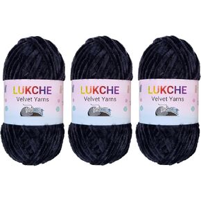 Lukche غزل مخملي ناعم غزل شانيل للحياكة كبيرة الحجم 100 جرام (132 ياردة) غزل بطانية أطفال لحياكة غزل أميجورومي غزل فاخر لحرف نسج الكروشيه (بني، 1 خصلة) in Kuwait