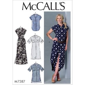 McCall's Patterns Button-Down Top, Tunic, Dresses And Belt in Kuwait