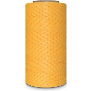 Leather Sewing Thread Stitching String - DIY Craft Flat Waxed Cord 284 Yards (Beige)