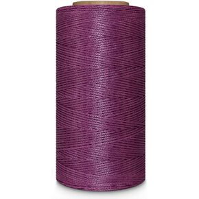 Leather Sewing Thread Stitching String - DIY Craft Flat Waxed Cord 284 Yards (Beige) in Kuwait