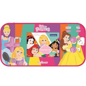 LEXIBOOK Disney Princess Cinderella Ariel Rapunzel Compact Cyber Arcade® Portable Gaming Console, 150 Games, LCD Colour Screen, operates with Batteries, Pink, JL2367DP in Kuwait