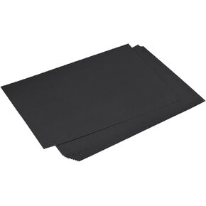 MECCANIXITY Cardstock Scrapbook Paper 11.7" x 16.5", 74 Lb/200 Gsm for Christmas and New Year Arts & Crafts, Invitations, Greeting Cards, Gift Tags, Black Pack of 10