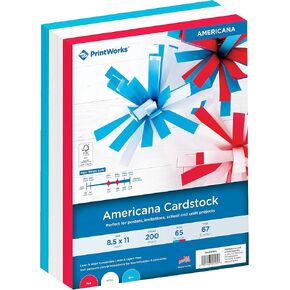 Printworks Easter Cardstock Collection, 67lb Heavyweight Cardstock, Includes Pastel Pink, Green, Yellow, Blue, and White Cardstock, 200 sheets total, Perfect for Cards, Crafts & More …