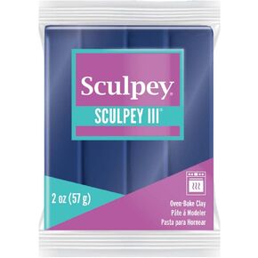 Sculpey III Polymer Oven-Bake Clay, Navy Pearl, Non Toxic, 2 oz. bar, Great for modeling, sculpting, holiday, DIY, mixed media and school projects.Great for kids & beginners! in Kuwait