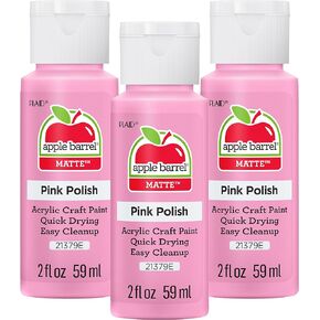 ابل بارل طلاء اكريليك، طلاء بينك 2 اونصة، 21379EA 2 اونصة سائلة (عبوة من 3 قطع)، 6 in Kuwait