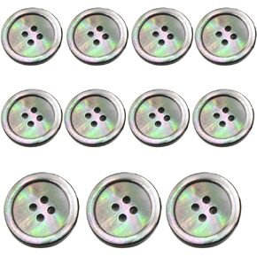 11 Piece Smoke Mother of Pearl Blazer & Suits Button Set - Smoke Grey - for Blazer, Sport Coat, Uniform, Jacket (Smoke Grey)