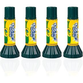 The Mega Deals Glue Sticks - 0.88 Ounce, 6 Count Glue Stick - Blue Glue Sticks for Kids Dries Clear