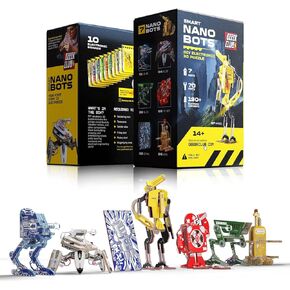 Robot Building Kit for Kids - Magic Voodoo Bots - Robotics STEM Construction Set - Smart Build Your Own Robot Kit for Adults - Kid Robotic Toys - DIY Science Engineering Kits No Toolkit in Kuwait