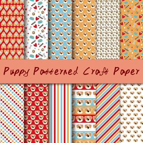 Dorgua 36 ورقة ورقة القصاصات الكلب، 6 "× 6" جرو ورقة الزخرفية الكلب العظام البطاقات ورقة الفن الحرفية ورقة لصنع بطاقة ألبوم الصور الحرف القصاصات الديكور in Kuwait