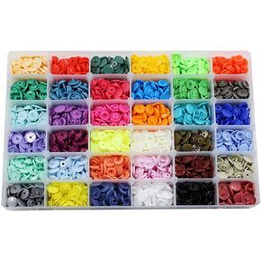 720 Sets 36 Color KAM Snaps with Storage Container, BetterJonny Size 20 T5 Resin Plastic Snaps Sewing Fasteners Punch Poppers No Sew Snaps for Cloth Craft Mama Pads in Kuwait