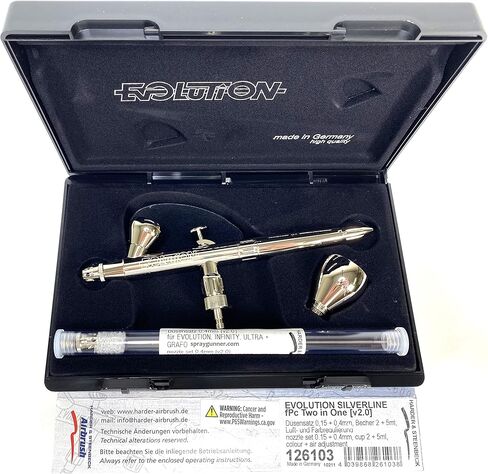 فرشاة هوائية ايفوليوشن سيلفرلاين اف بي سي 2 في 1 من هاردر اند ستينبيك 126103 مع مجموعة فرش تنظيف in Kuwait