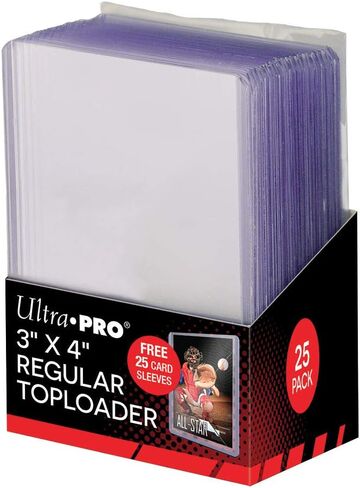 Ultra Pro 3" X 4" Regular Toploader (25ct) in Saudi Arabia