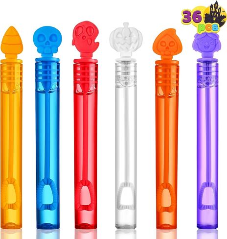 JOYIN 36 PCS Halloween Bubble Wands, Mini Bubbles Party Favors for Kids, Children Bubble Toys Bulk, Halloween Party Favors, Goodie Bags Stuffers, Outdoor Indoor Activity Use, Carnival Prizes in Saudi Arabia