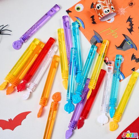 JOYIN 36 PCS Halloween Bubble Wands, Mini Bubbles Party Favors for Kids, Children Bubble Toys Bulk, Halloween Party Favors, Goodie Bags Stuffers, Outdoor Indoor Activity Use, Carnival Prizes in Saudi Arabia
